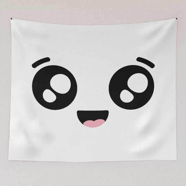 Item preview, Sweet kawaii smiling happy face designed and sold by BlushyPrint.