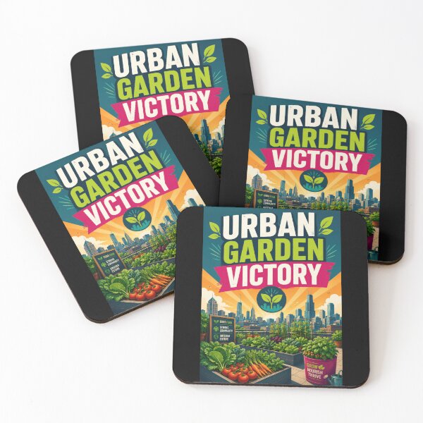 Item preview, Urban Garden Victory Rooftop Garden Poster  designed and sold by Sketchlegacy.