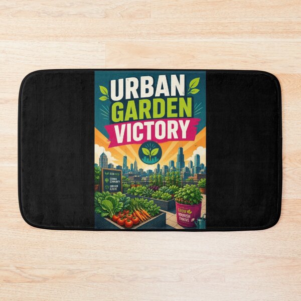 Item preview, Urban Garden Victory Rooftop Garden Poster  designed and sold by Sketchlegacy.