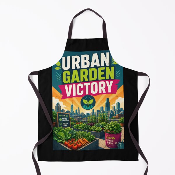 Item preview, Urban Garden Victory Rooftop Garden Poster  designed and sold by Sketchlegacy.