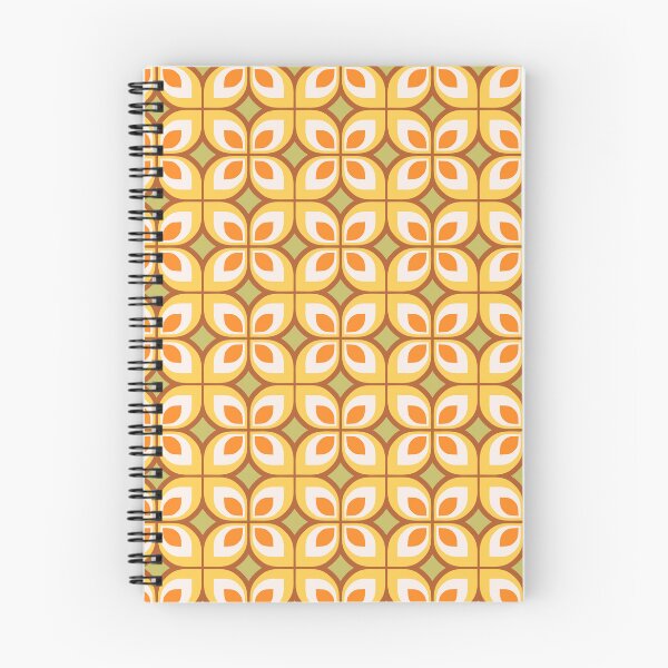 Item preview, Retro MCM Floral Pattern Brown Yellow Green and Orange designed and sold by tonymagnerart.