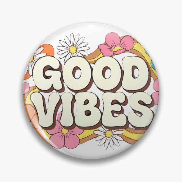 Item preview, Good Vibes Retro Flowers - 70s Groovy Floral Design Vintage Aesthetic designed and sold by SupernovaNote.