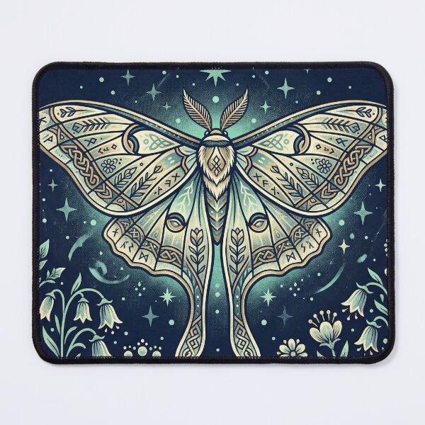 Item preview,  Luna Moth Under the Stars designed and sold by ASTRAL ART LAB.