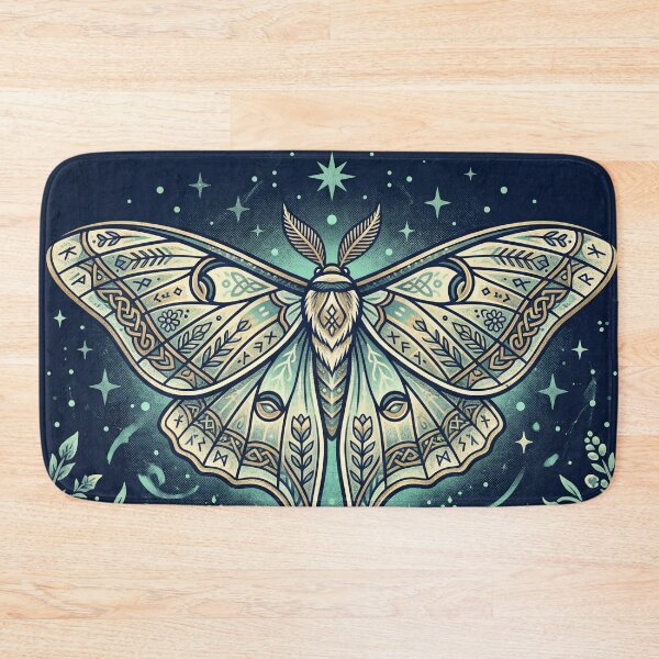 Item preview,  Luna Moth Under the Stars designed and sold by ASTRAL ART LAB.