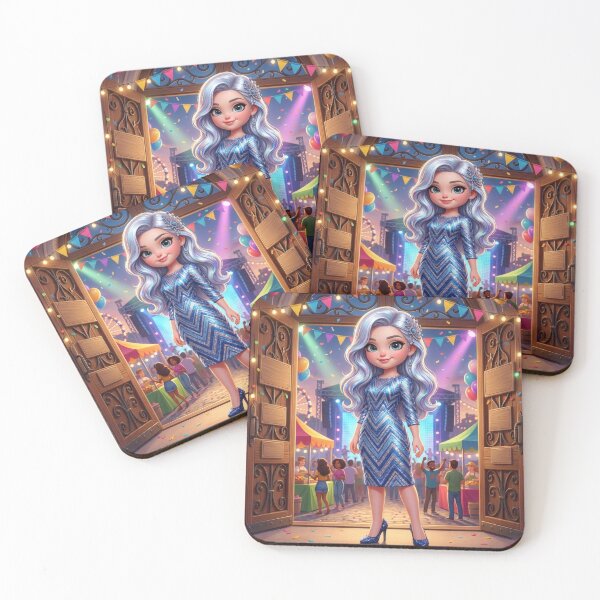 Item preview, Elegant Girl at Festive Party designed and sold by Azurart2.