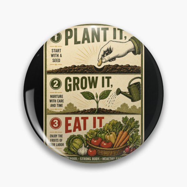 Item preview, Plant It Grow It Eat It Garden Poster  designed and sold by Sketchlegacy.