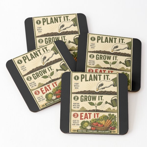 Item preview, Plant It Grow It Eat It Garden Poster  designed and sold by Sketchlegacy.