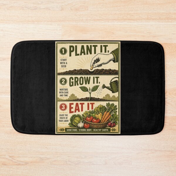 Item preview, Plant It Grow It Eat It Garden Poster  designed and sold by Sketchlegacy.