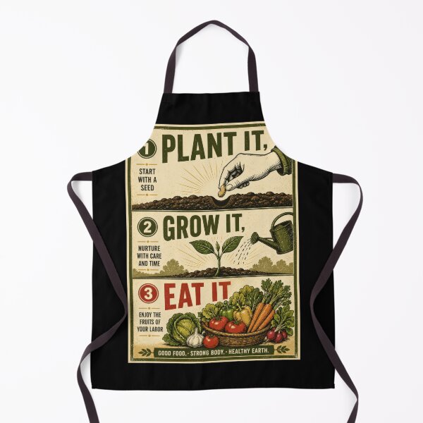 Item preview, Plant It Grow It Eat It Garden Poster  designed and sold by Sketchlegacy.