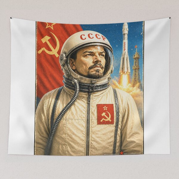 Item preview, Lenin in a Spacesuit Reaction Art | Funny Cosmonaut Parody Wall Art & Apparel designed and sold by Awful Whiff Art Co.