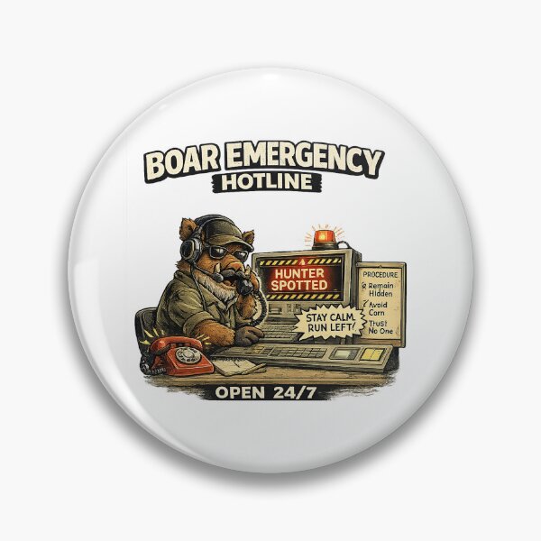 Item preview, Boar Emergency Hotline designed and sold by C6S5M.