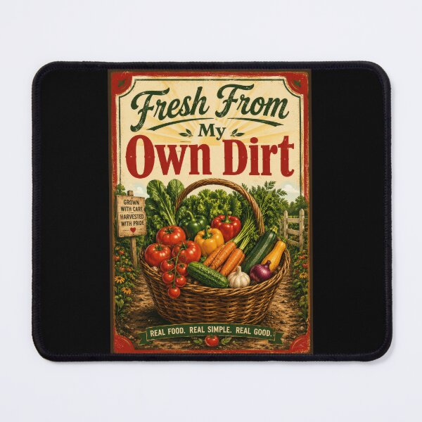 Item preview, Fresh From My Own Dirt Garden Poster designed and sold by Sketchlegacy.