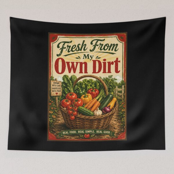 Item preview, Fresh From My Own Dirt Garden Poster  designed and sold by Sketchlegacy.