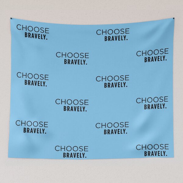 Item preview, Choose Bravely. | Modern Minimalist Mindset Design designed and sold by Anyshca.