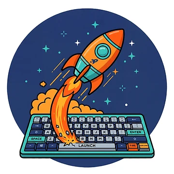 Artwork thumbnail, Code rocket ready for launch by CosmicCode
