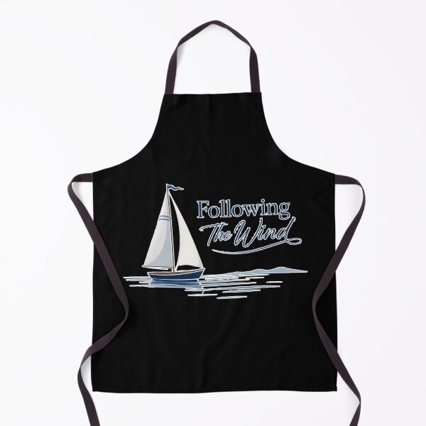 Item preview, Following The Wind – Minimal Sailboat Lake Life Nautical Design designed and sold by ImaginedSpace7.