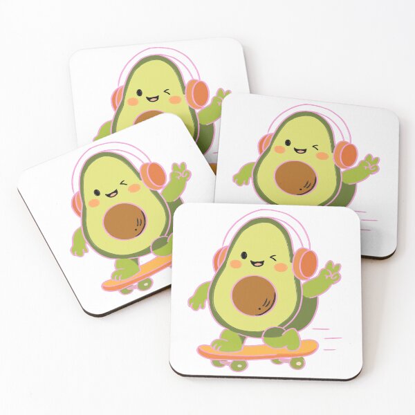 Item preview, cute skater avocado designed and sold by Vivarium-shop.