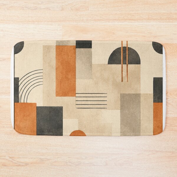 Item preview, Mid-century modern geometric pattern with neutral shapes designed and sold by Longsilp.