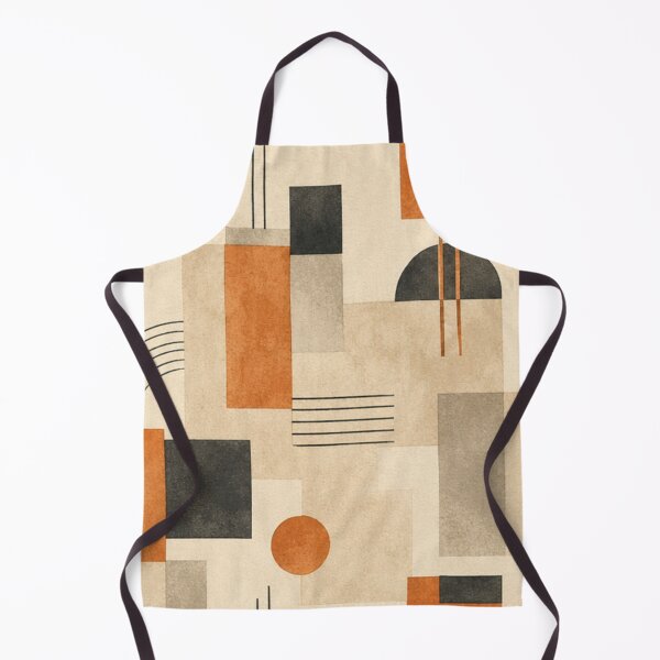 Item preview, Mid-century modern geometric pattern with neutral shapes designed and sold by Longsilp.