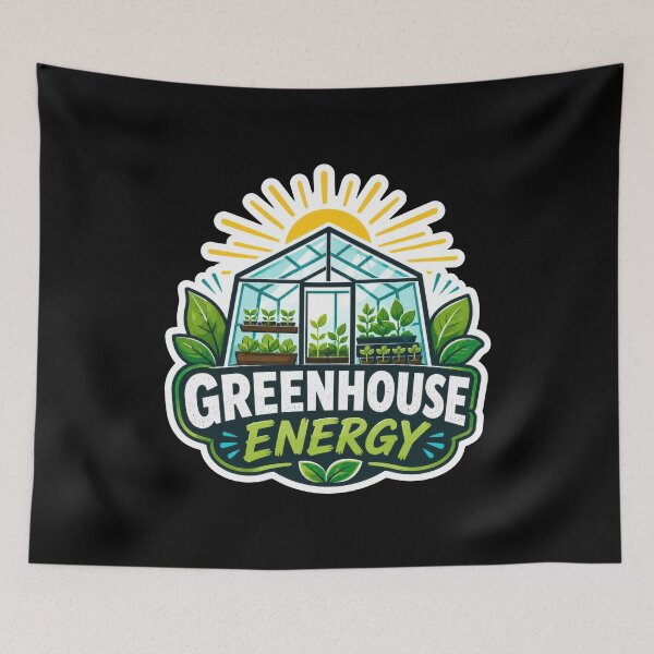 Item preview, Greenhouse Energy Plant Lover Sticker  designed and sold by Sketchlegacy.