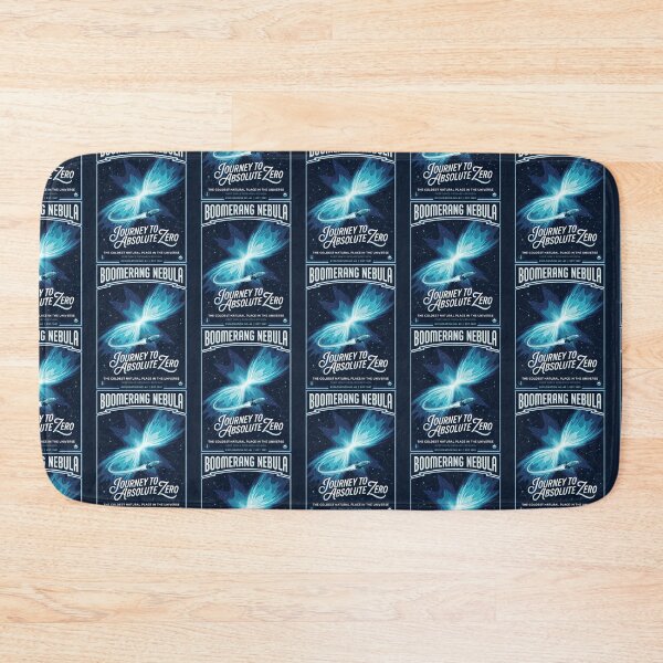 Item preview, Boomerang Nebula Coldest Place Retro NASA Poster designed and sold by RetroRewind Studio.