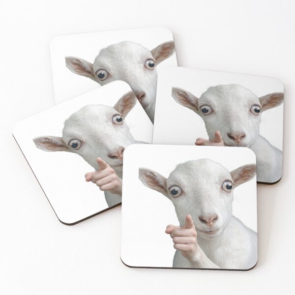 Item preview, Suspicious Goat Pointing At You designed and sold by DreamArt Creations.