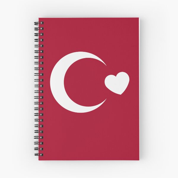 Item preview, Turkey Flag Crescent Heart (I Love Turkey / White) designed and sold by Roderix.