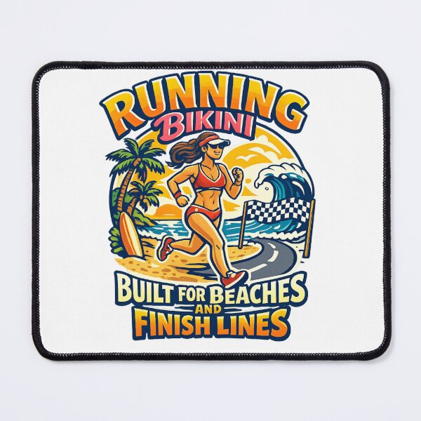 Item preview, Built for Beaches and Finish Lines running bikini designed and sold by DPBTees70.