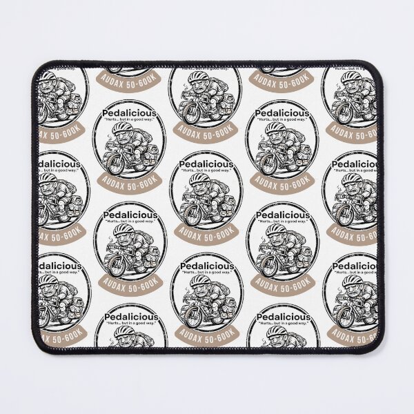 Item preview, Pedalicious – Hurts… But In A Good Way | Audax Cycling Badge | Vintage Retro Tee designed and sold by Pedal & Pace.
