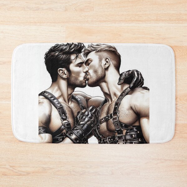 Item preview, Hot Leather Gay Pride Graphic Art Design designed and sold by ItsAKinkThing.