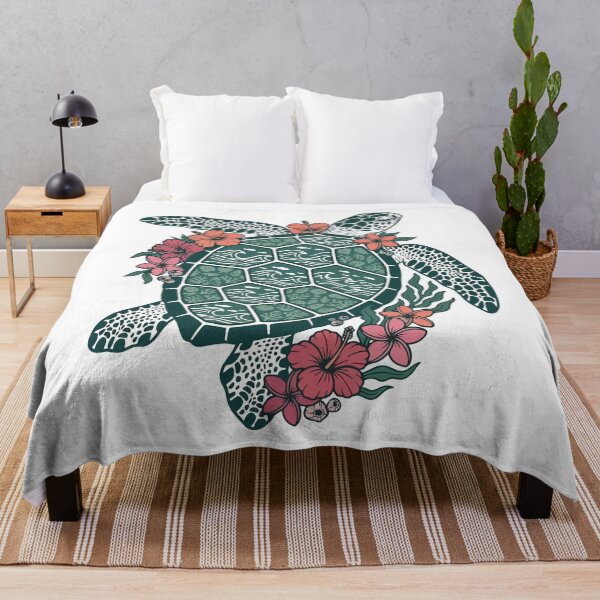 Item preview, Floral Sea Turtle Ocean Life designed and sold by YalenArt.