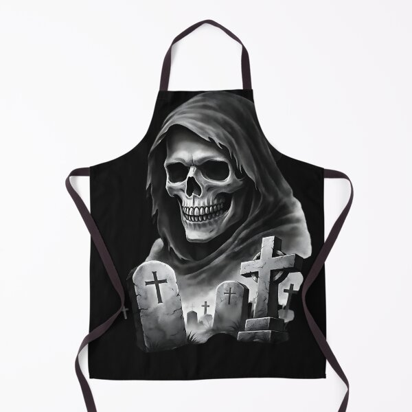 Item preview, Grim Reaper Graveyard Skull Gothic Horror Tattoo designed and sold by DarkOriginArts.