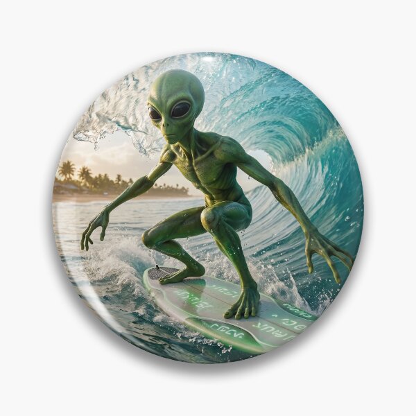 Item preview, Alien IRL Surfer Sticker designed and sold by AliensIRL.