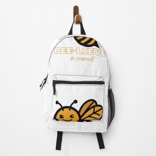 Item preview, Bee-lieve In Yourself — Cute Bee Pun Sticker & Gift designed and sold by LumyFlow.