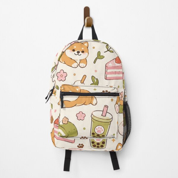 Item preview, Cute Shiba Matcha Dessert Kawaii Pattern designed and sold by Soft Berry Studio.