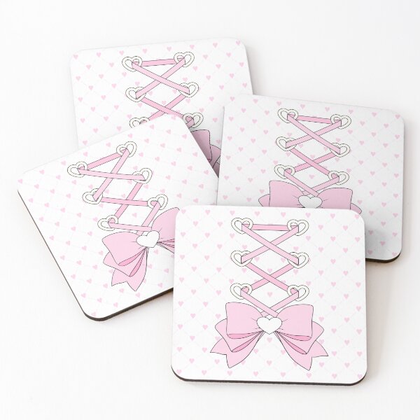 Item preview, Balletcore Crisscross Ribbon with Pink Bow designed and sold by LittleLinenKitten.