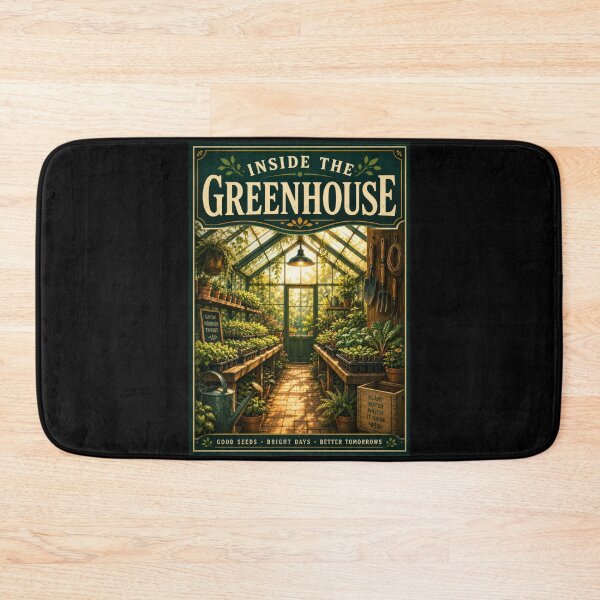 Item preview, Inside the Greenhouse Plant Nursery Poster designed and sold by Sketchlegacy.