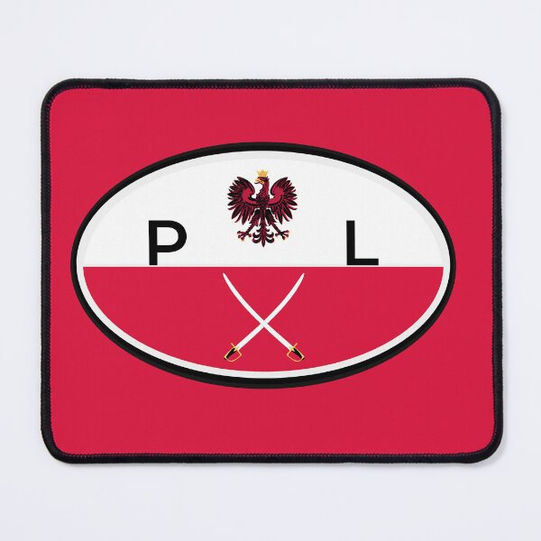 Item preview, poland flag oval polish eagle designed and sold by baby-designe.