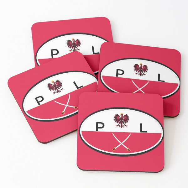 Item preview, poland flag oval polish eagle designed and sold by GlobalPrintArt.