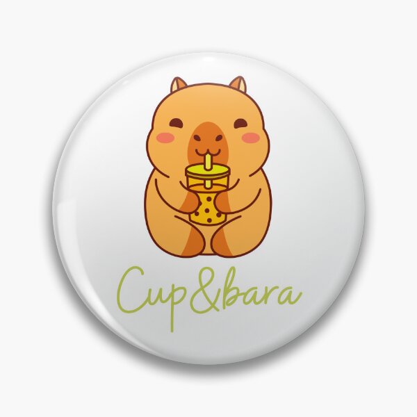 Item preview, Happy Capybara hold a cup designed and sold by HappyDoodle11.