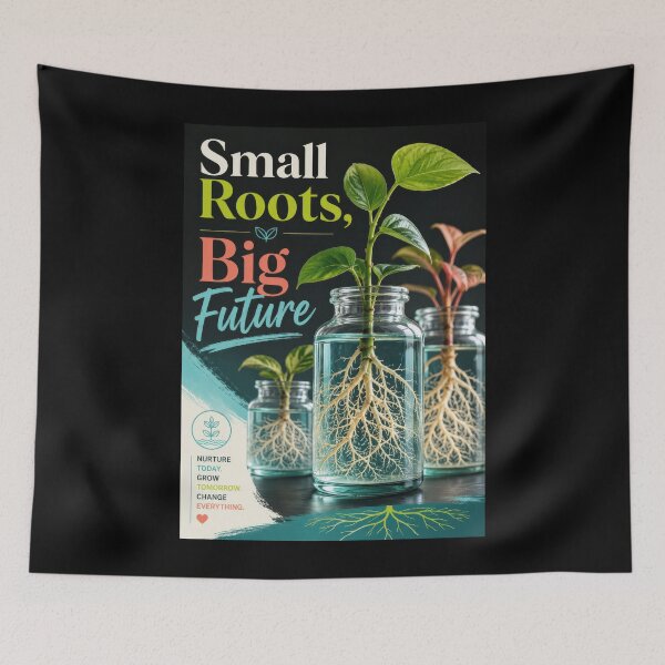 Item preview, Small Roots Big Future Plant Propagation Poster  designed and sold by Sketchlegacy.