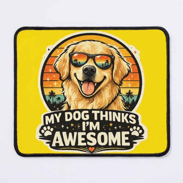 Item preview, My Dog Thinks I'm Awesome Funny Dog Mom Shirt designed and sold by Bismillah-Najah.