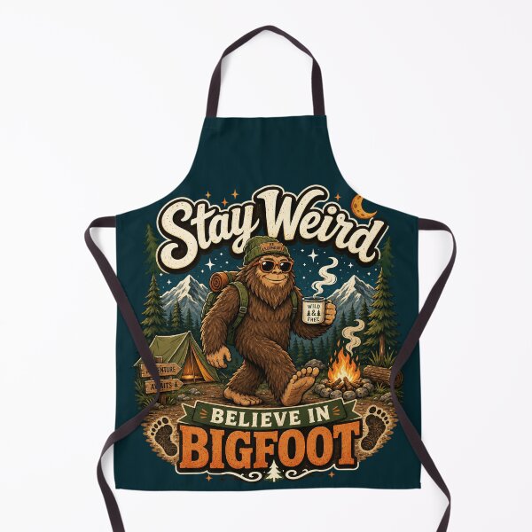 Item preview, Funny Hiking Stay Weird, Believe In Bigfoot designed and sold by legendaryskins.