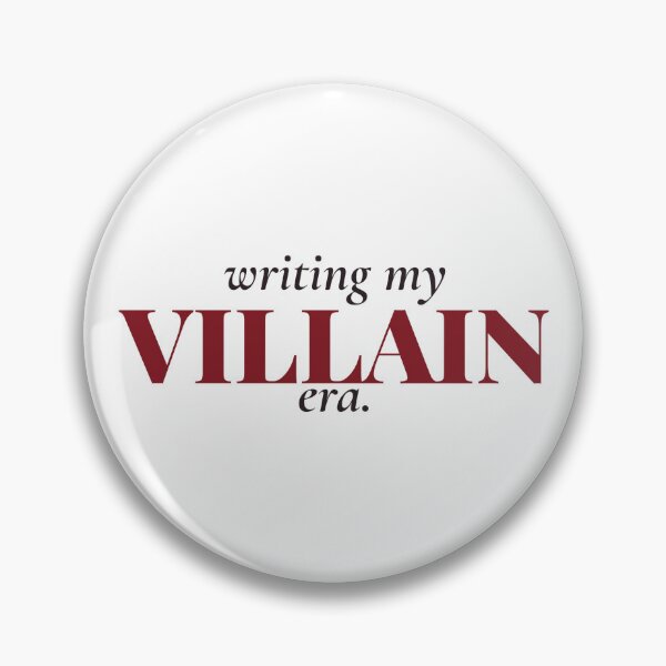 Item preview, Writing My Villain Era Sticker | Dark Academia BookTok Quote designed and sold by CaptainDude.