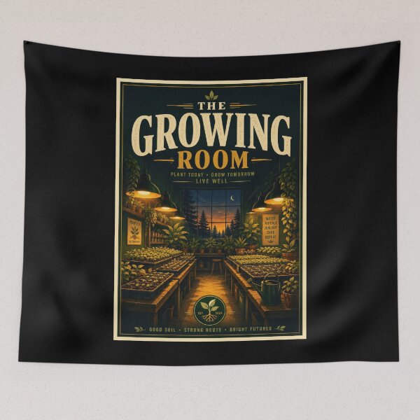 Item preview, The Growing Room Plant Nursery Poster  designed and sold by Sketchlegacy.