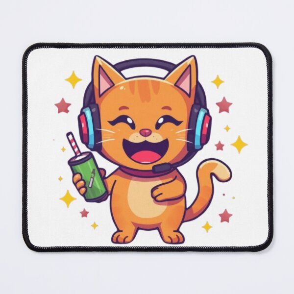 Item preview, Cat Powered Gaming Sticker designed and sold by Stylestickers55.