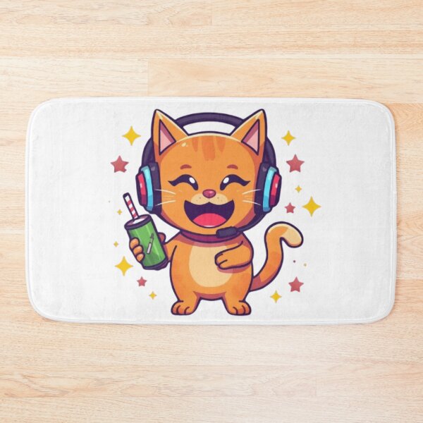 Item preview, Cat Powered Gaming Sticker designed and sold by Stylestickers55.