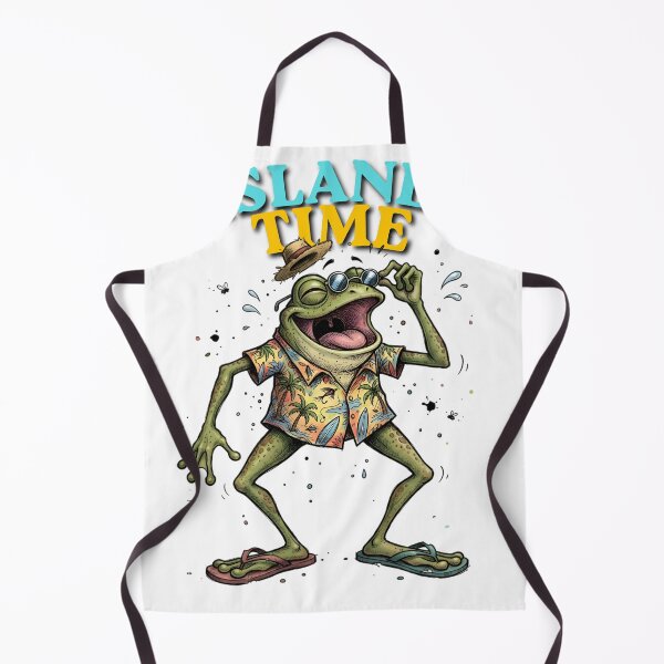 Item preview, Island Time Frog Shirt | Funny Tropical Vacation Frog | Summer Beach Vibes designed and sold by GraphicGlowTeesStore.