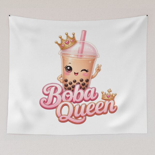 Item preview, Boba Queen Kawaii Sticker designed and sold by Stylestickers55.