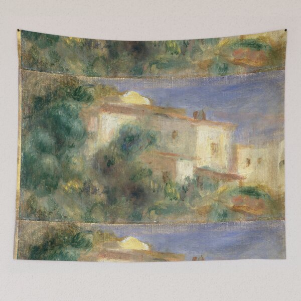 Item preview, Sunlit Mediterranean Houses Among Olive Trees designed and sold by artofuniverse.